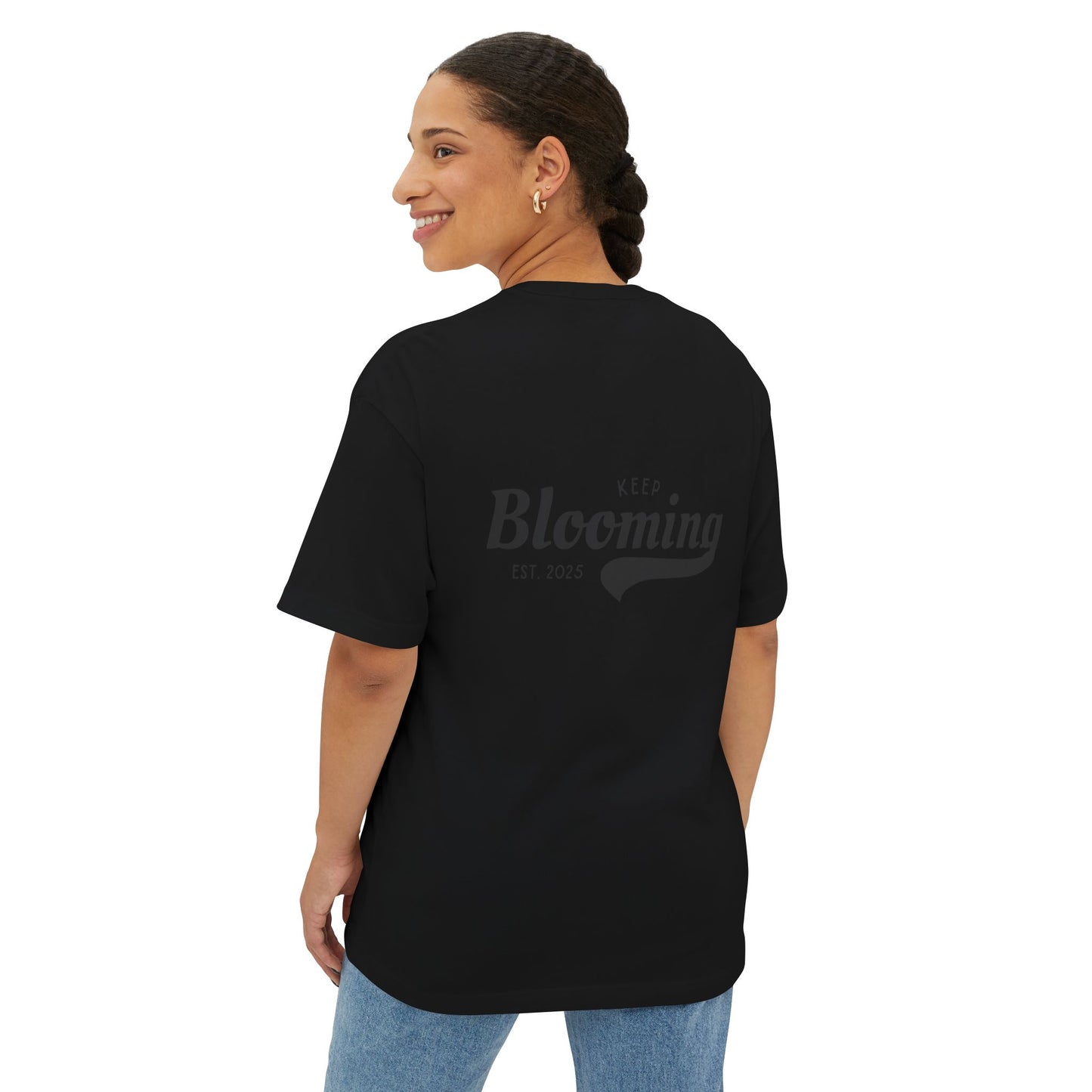 Water Lily Club Oversized Tee – “Keep Blooming” Edition