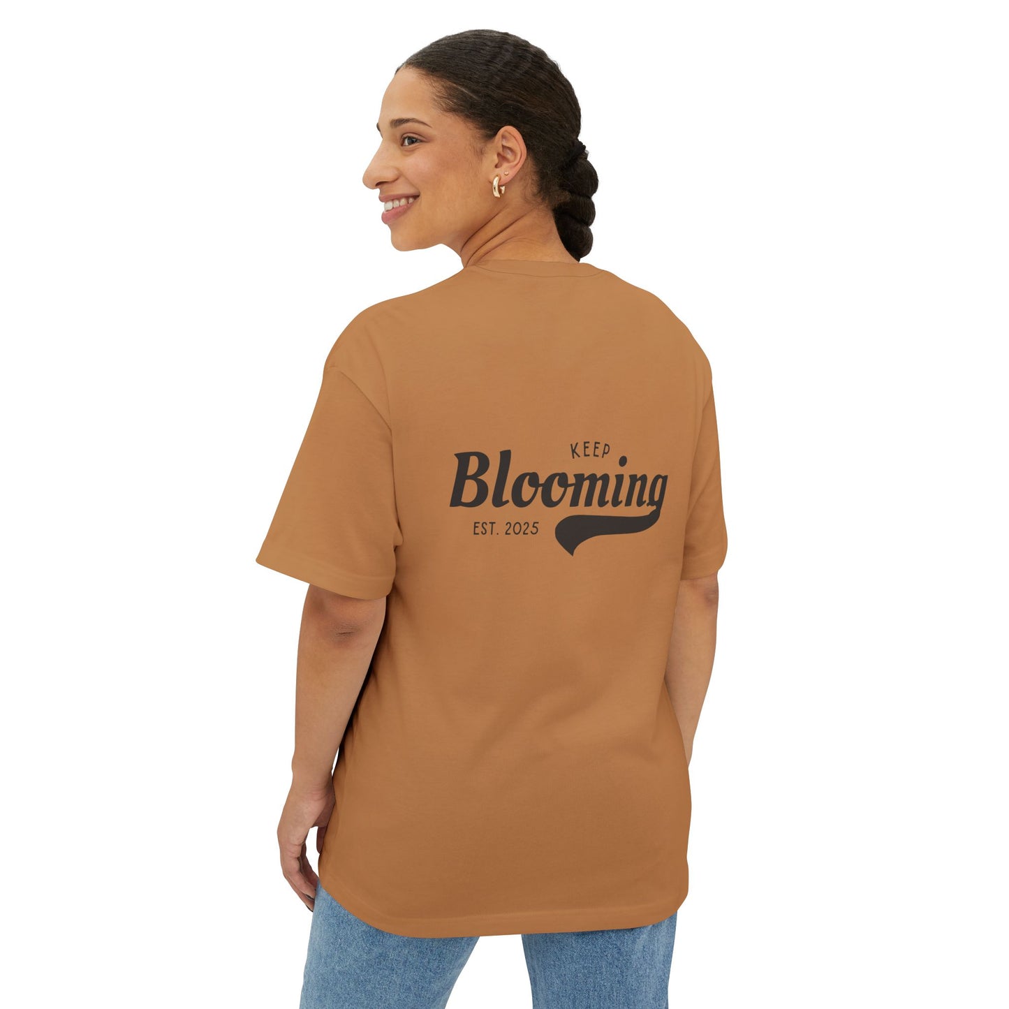 Water Lily Club Oversized Tee – “Keep Blooming” Edition