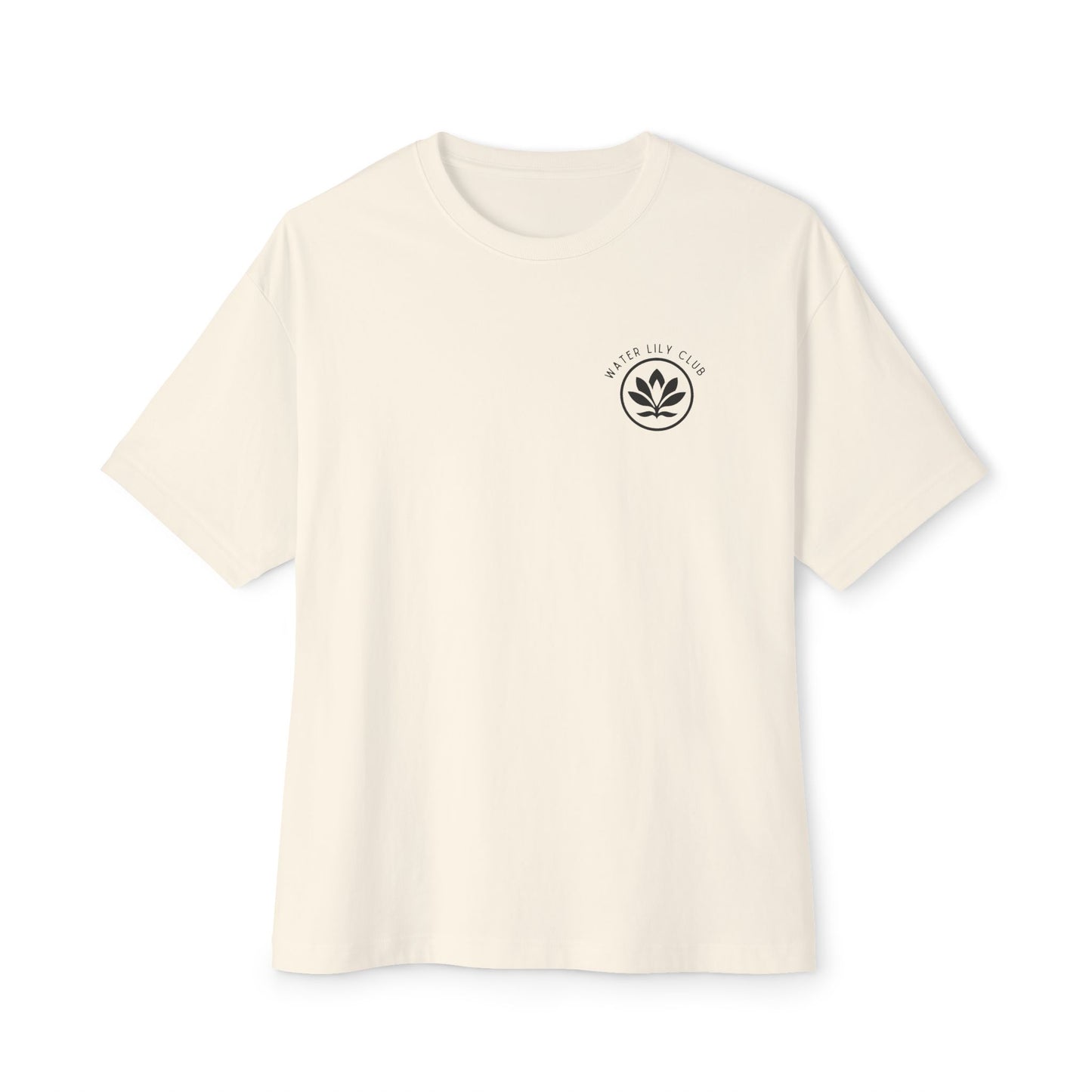 Water Lily Club Oversized Tee – “Keep Blooming” Edition