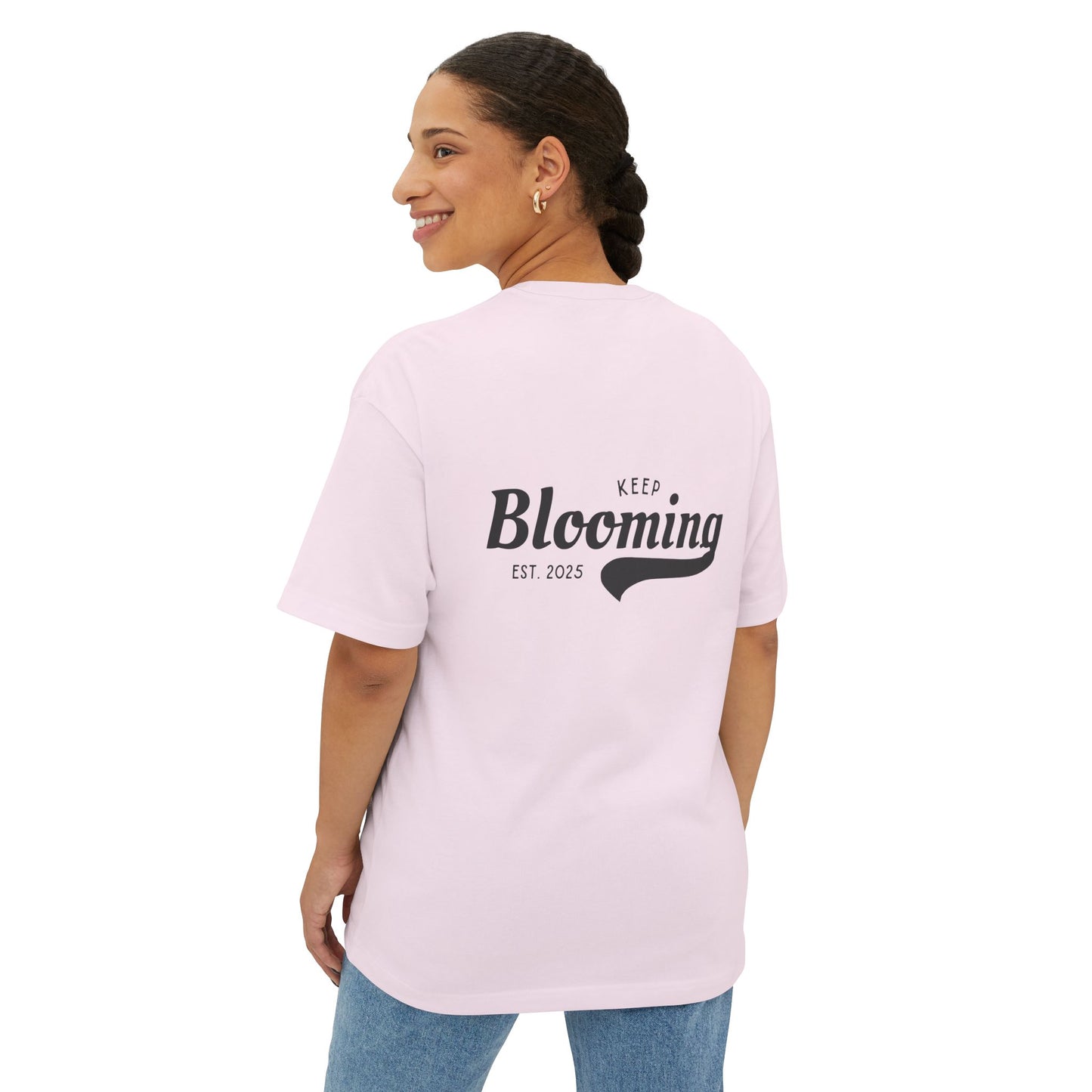 Water Lily Club Oversized Tee – “Keep Blooming” Edition