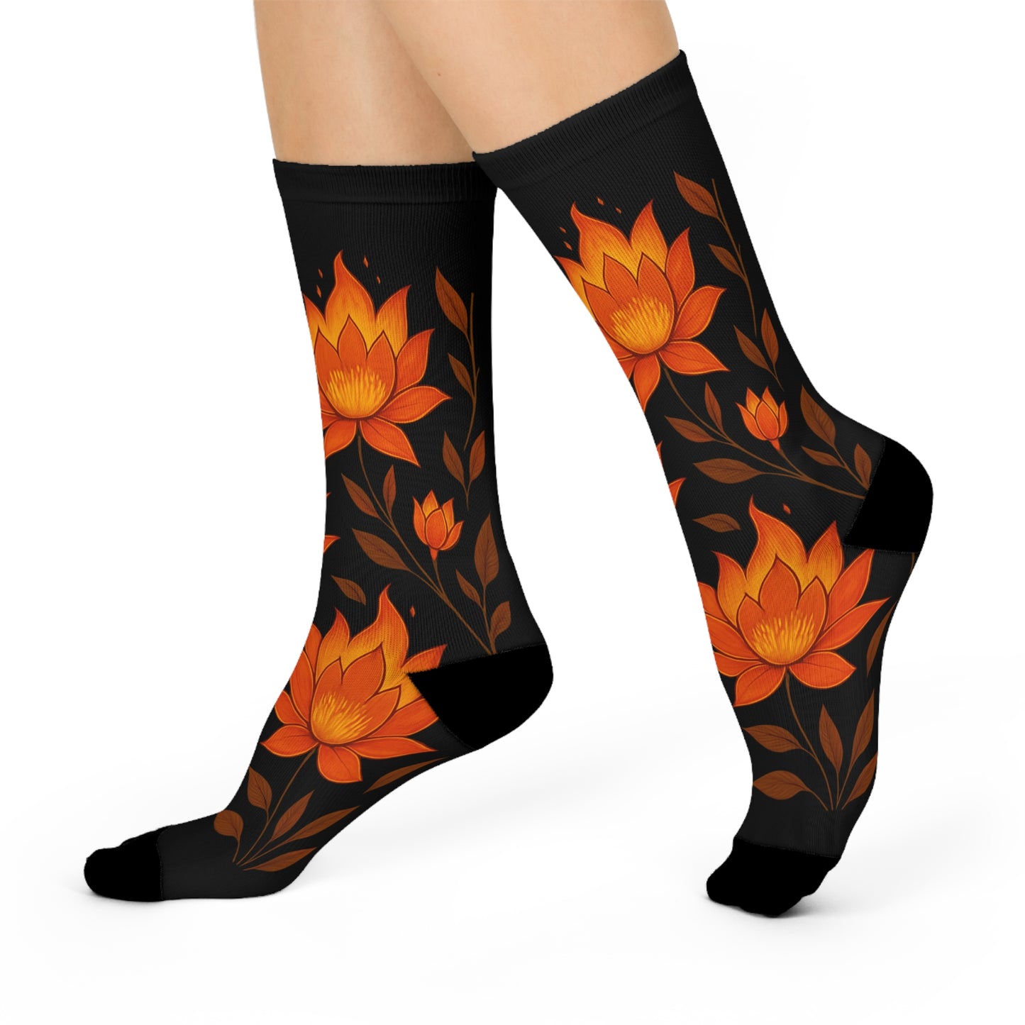 Water Lily Club – Ember Bloom Socks