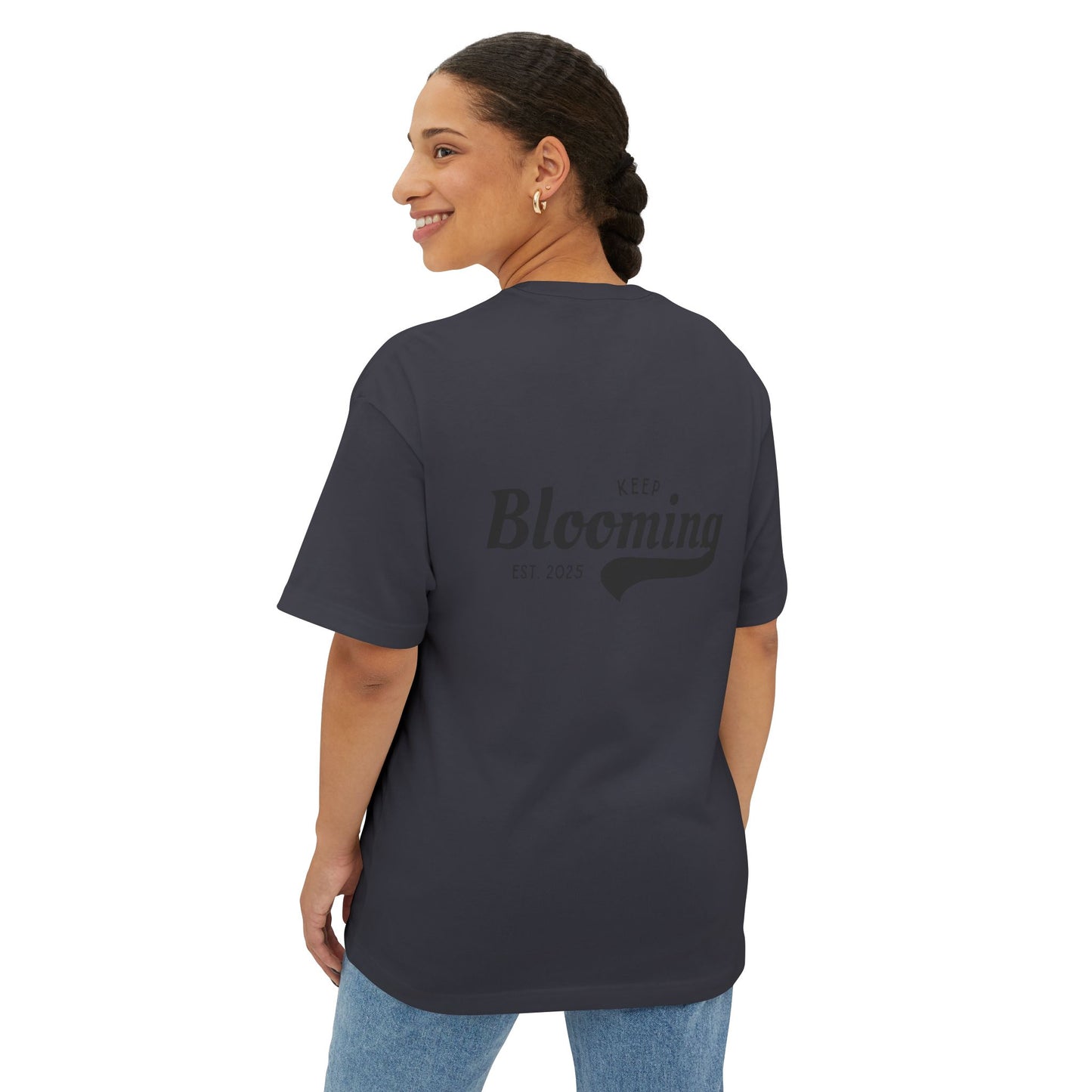 Water Lily Club Oversized Tee – “Keep Blooming” Edition