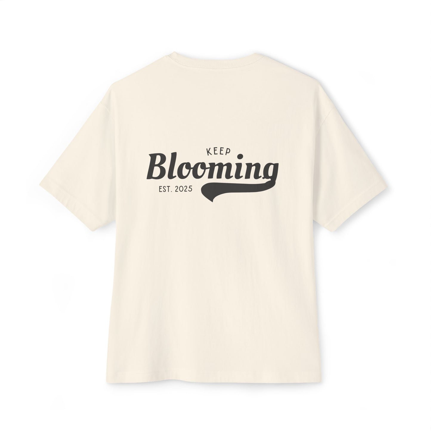 Water Lily Club Oversized Tee – “Keep Blooming” Edition