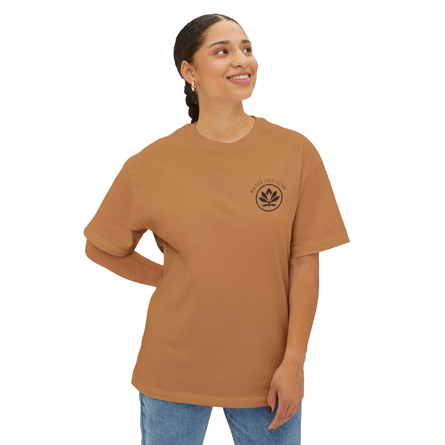 Water Lily Club Oversized Tee – “Keep Blooming” Edition