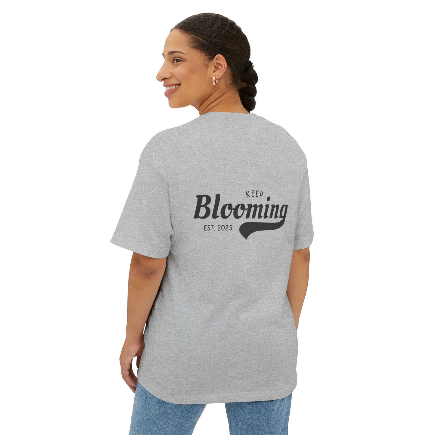 Water Lily Club Oversized Tee – “Keep Blooming” Edition