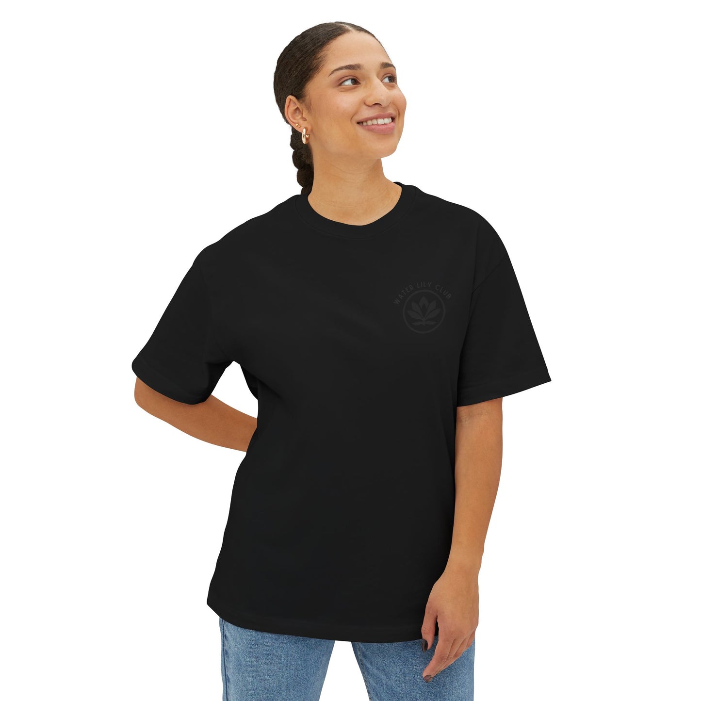 Water Lily Club Oversized Tee – “Keep Blooming” Edition