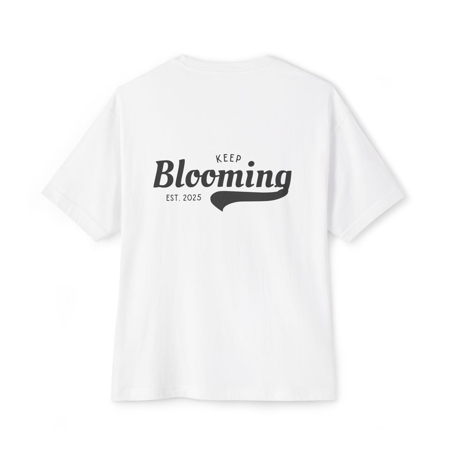 Water Lily Club Oversized Tee – “Keep Blooming” Edition