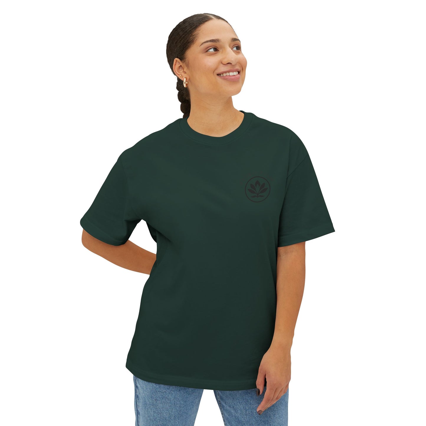 Water Lily Club Oversized Tee – “Keep Blooming” Edition